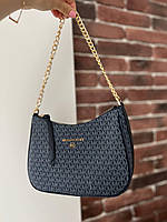 Женская сумка Michael Kors hobo blue эко кожа сумка MK синяя с цепочкой кросс боди для девушки люкс