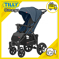 Коляска прогулочная Tilly Omega T-1611 (чехол на ножки, дождевик, гелевые колеса, москитная сетка)