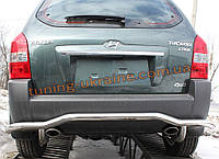 Захист заднього бампера вигнута труба D60 на Hyundai Tucson 2004-2009