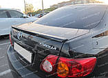 Спойлер Тойота Корола 10 Е150 (спойлер на кришку багажника Toyota Corolla X E150), фото 3