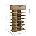 Шафа для взуття ПОН-18, стелаж для дому з ЛДСП 18 відсіків, Дуб Сонома, фото 3
