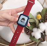 Скло 360 на Apple watch 45 мм червоний, фото 3