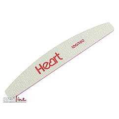 Пилка для нігтів Heart Half 100/180