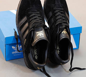 Adidas gazelle black suede gold 2025