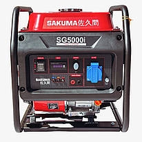 Инверторный бензиновый генератор SAKUMA SG5000i номинальная мощность 3,5 кВт