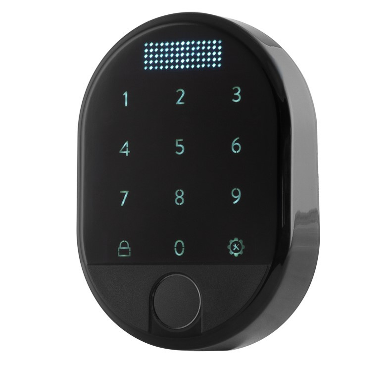 Електронний зчитувач DESi Fingerprint доступ за кодом і відбитком пальця, чорний (Туреччина)