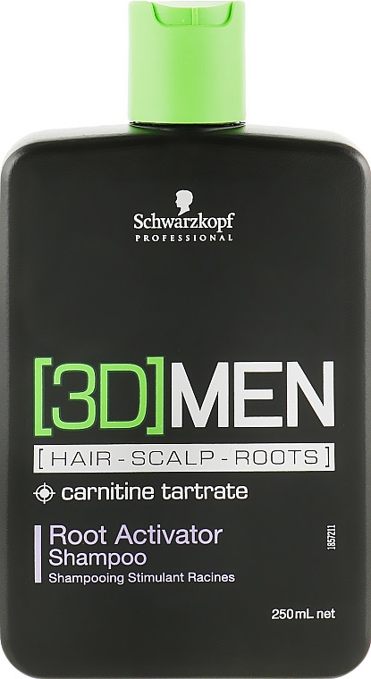 Шампунь для активації коріння Schwarzkopf 3 D Men 250 мл