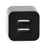 Адаптер перехідник Usb 220v заряджання Double Ar-2100, фото 3