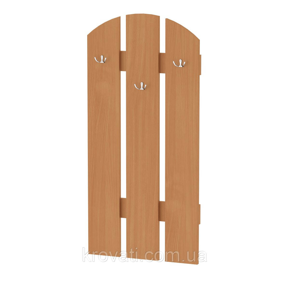 Вішалка настінна В-1, Компаніт, Бук