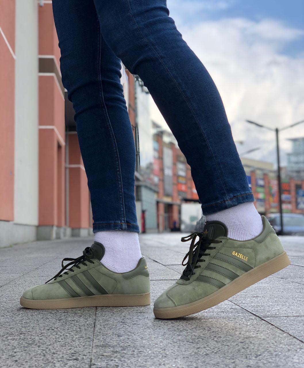 Adidas gazelle night cargo / core black / gum5 sale