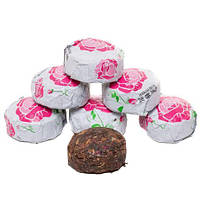 Чай Шу пуэр миниточа 10шт набор Китайская Троянда 6г