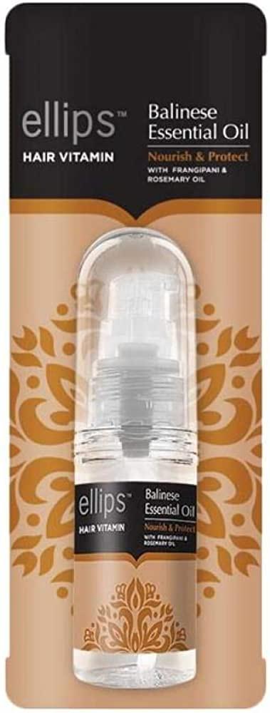 Вітаміни для волосся живлення та захист Балі з олією плюмерії та розмарину Ellips, фото 1