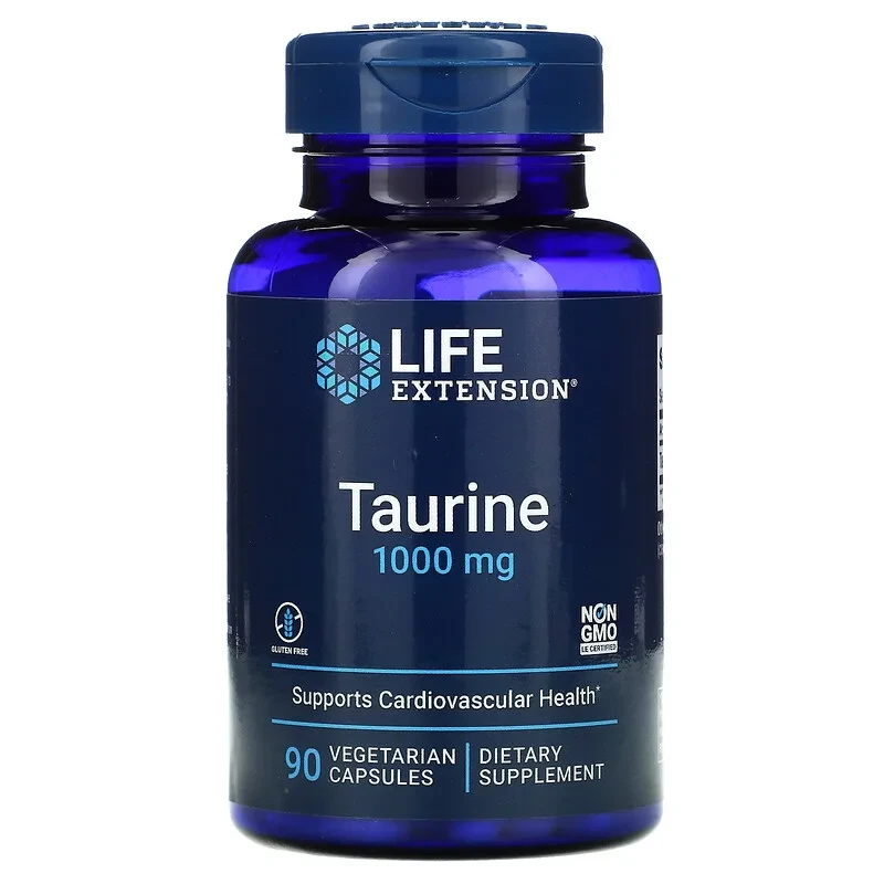 Life Extension, Таурин, 1000 мг, 90 вегетаріанських капсул