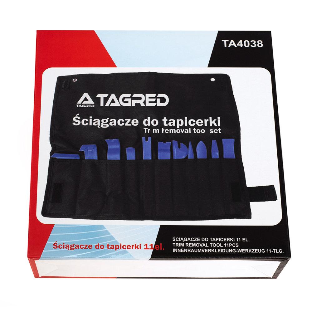 Знімачі, ложки для зняття оббивки, гумові ущільнювачі, панель приладів TAGRED TA4038 11 шт., фото 1