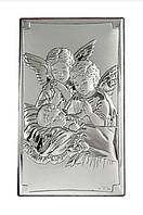 Срібна ікона "Ангел Охоронець" (150х90мм.)