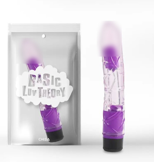 Вібратор мультишвидкісний прозорий Realistic Vibe Purple 9 | Puls69, фото 1