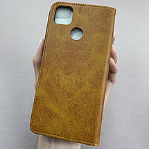 Чохол-книга для Xiaomi Redmi 9C книжка з підставкою магнітом на телефон сяомі редмі 9с коричнева LTH, фото 3
