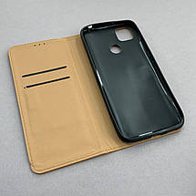 Чохол-книга для Xiaomi Redmi 9C книжка з підставкою магнітом на телефон сяомі редмі 9с коричнева LTH, фото 4