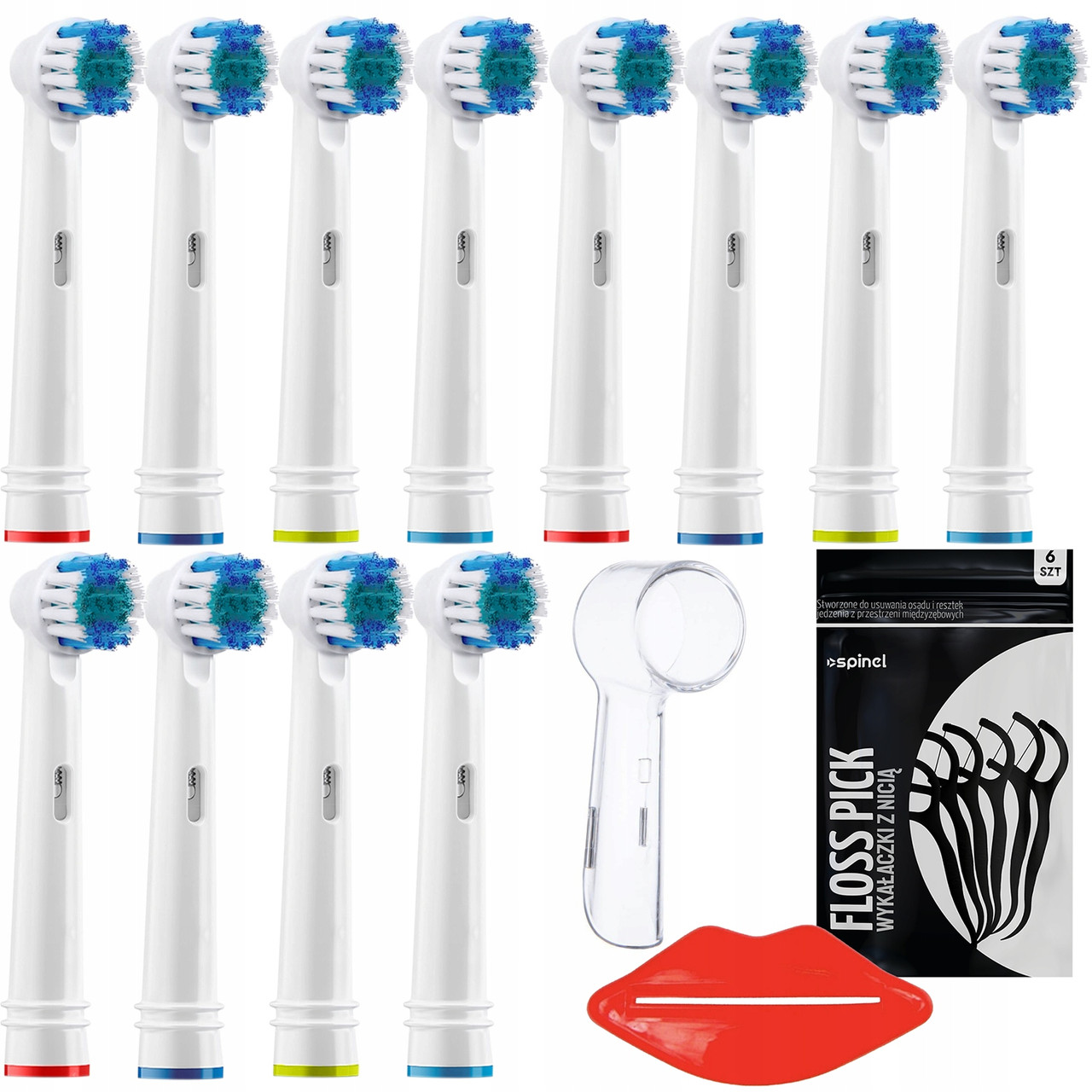 Змінні насадки для електричної зубної щітки ORAL-B BRAUN 12 шт (ЗАМІННИК) + додатки