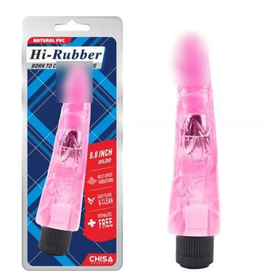 Рожевий мультишвидкісний вібратор 8.8 Inch Dildo | Puls69, фото 1