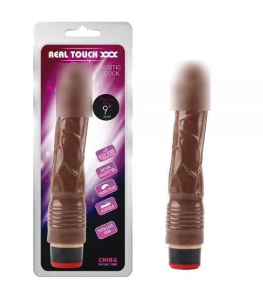 Коричневий довгий вібратор 9 Vibe Cock | Puls69, фото 1