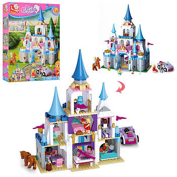 Конструктор SLUBAN Girls Dream Замок принцеси (фігурки, 815 деталей) M38-B0610