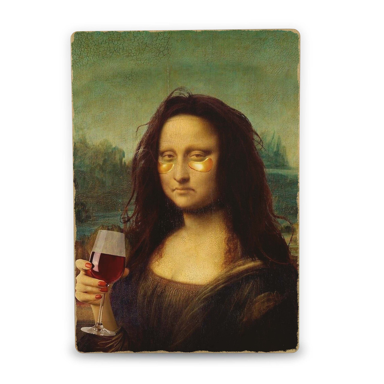 Дерев'яний постер Mona Liza