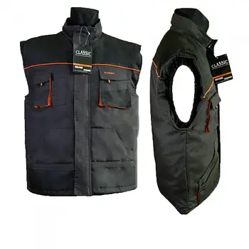 Утеплений жилет робочий чоловічий на блискавці, утеплювач синтепон Artmaster, жилетка робоча