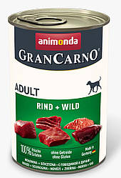 Animonda (Анімонда) GranCarno Adult Beef & Game вологий корм для собак (яловичина та дичина)400 гр