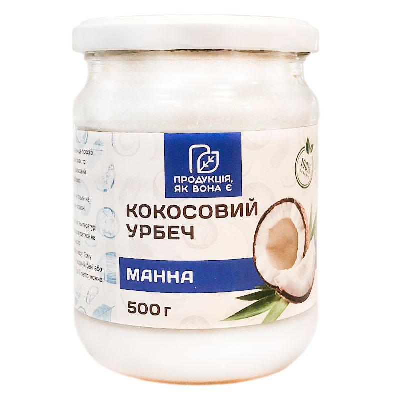 Урбеч кокосовий, манна 500 г, Україна