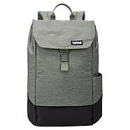 Рюкзак Thule Lithos Backpack 16L Agave-Black із відділенням для ноутбука (сіро-зелений/чорний), фото 7