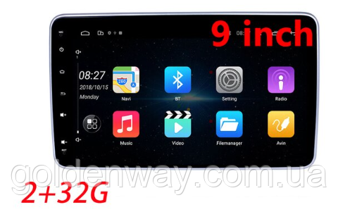 Автомагнітола 1DIN Pioneer F9218DH (YT9270L) 2/32 Гб з екраном 9 дюймів Android 11 GPS WiFi 1п