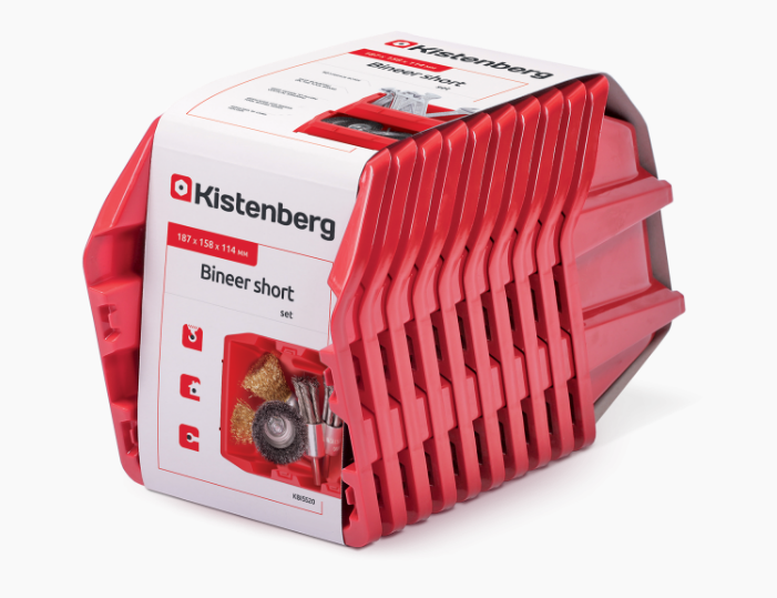 Контейнери Kistenberg bineer short 187x158x114 червоні 10шт, фото 1