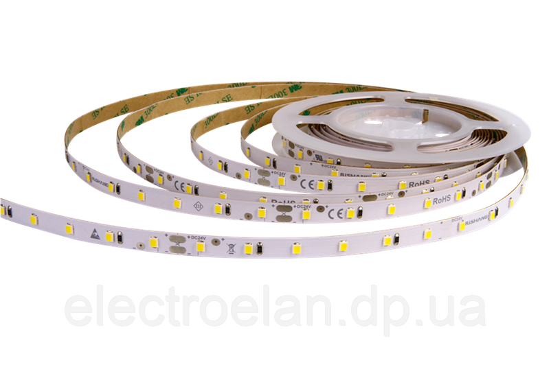 LED стрічка RISHANG 60-2835-24V-IP20 6W 530Lm 6500K 5м (RD0860TC-B-W)