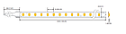 LED стрічка RISHANG 120-2835-24V-IP20 8.6W 810Lm 4000K 5м (RD08C0TC-B), фото 5