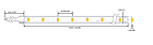 LED стрічка RISHANG 60-2835-12V-IP20 6W Blue 5м (RD0860TA-B), фото 5