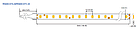 LED стрічка RISHANG 120-2835-24V-IP20 8,6W 818Lm 3000K 5м (RN08C0TC-B), фото 4
