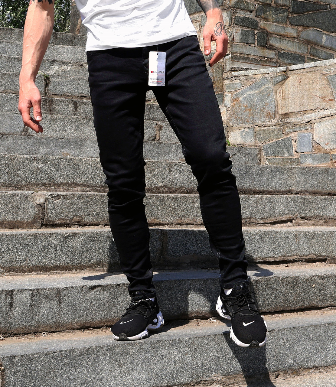 Чоловічі джинси SLIM FIT Туреччина чорні