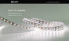 LED стрічка COLORS 168-2835-24V-IP33 10.7W 1900K + 3000K 5м (DS8168GWWW-24V-10mm), фото 4