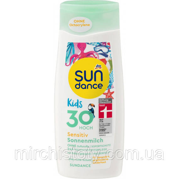 Дитяче сонцезахисне молочко Sun Dance Kids Sensitive spf 30 200 мл ( Німеччина) - фото 1 - id-p1658350561