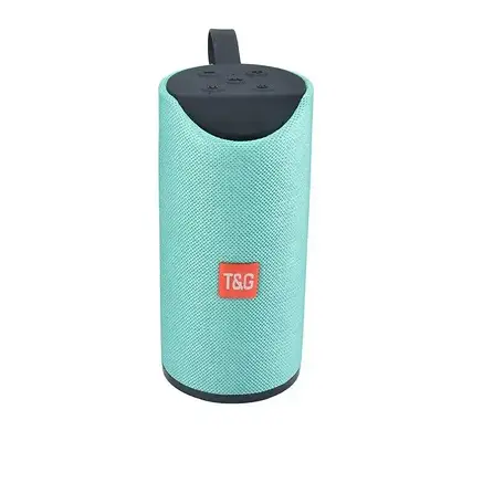 Бездротова портативна колонка T&G TG113 Зелена, Блютуз-колонка вологостійка, фото 2