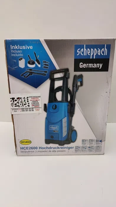 Мойка сГерман Scheppach тиск на (ID#1851949910), високого цена: купить ₴, BAR/2400W/мийка HCE 2600/180 8487.50