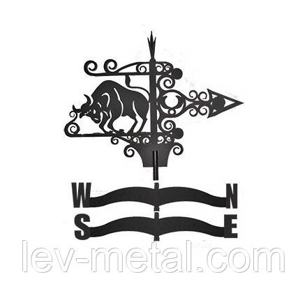 Флюгер малий Ф-71М (Знак зодіаку телець) 500х330мм, фото 1