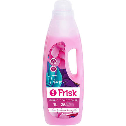 Ополіскувач — кондиціонер для білизни Frisk Tropic 1 л, фото 1