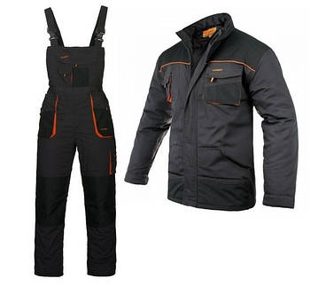 Робочий зимовий одяг, комплект із куртки та комбінезона, зимова робоча  форма