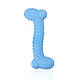 Жувальна іграшка кістка для щенят та котів Dog Walking TPR Chew Bone 11 см - блакитна, фото 5