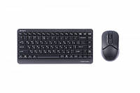 Комплект бездротовий Fstyler клавіатура+миша, чорний, USB A4Tech FG1112S (Black) (код 1453451)