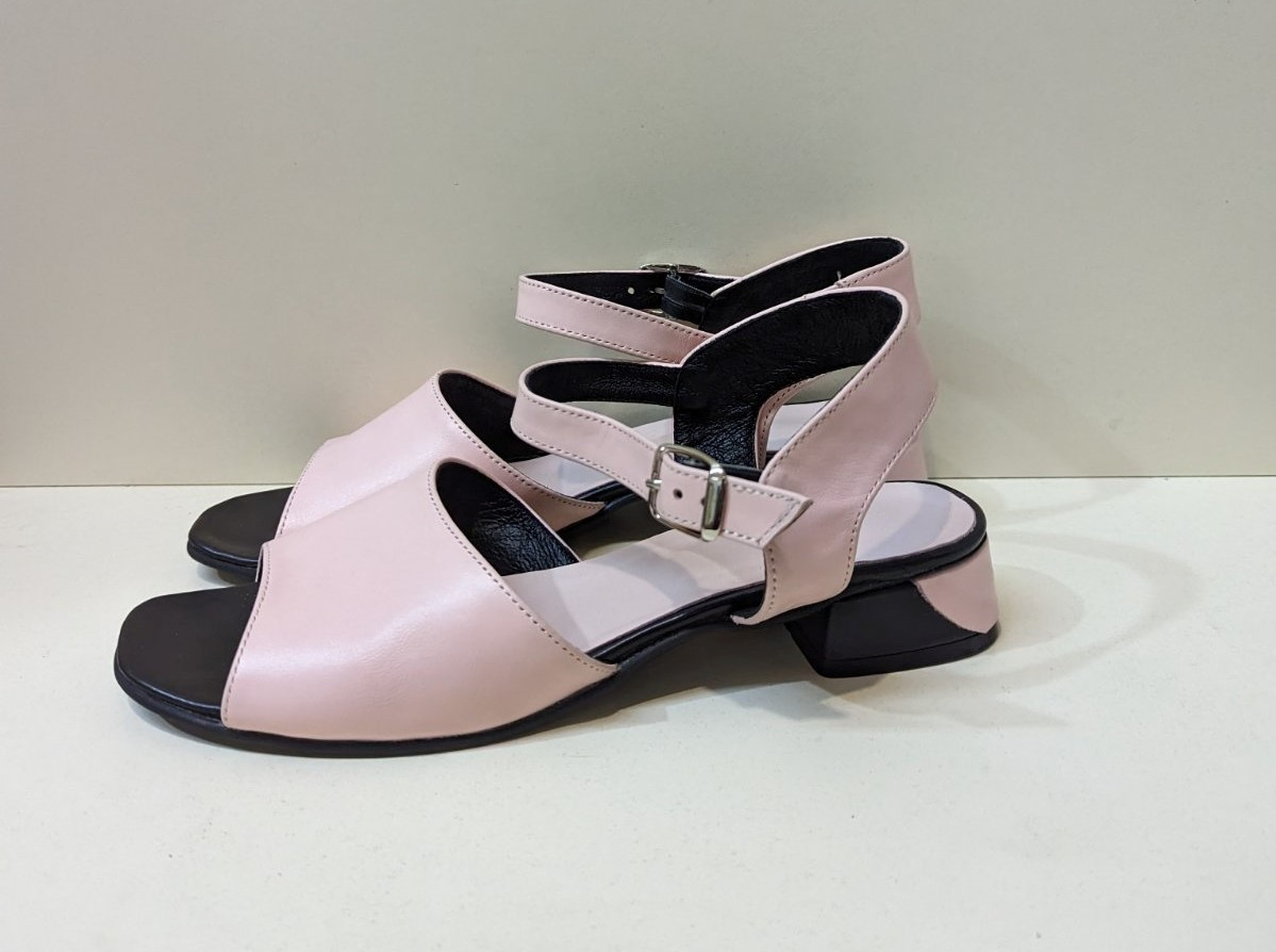 STTOPA Розміри 36-44. Босоніжки великих розмірів шкіряні. 313-3644-3-1 Рожеві, фото 1