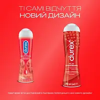 Інтимна гель-змазка Durex play Saucy strawberry 50 мл (дюрекс)  смак та аромат полуниці (лубрикант)