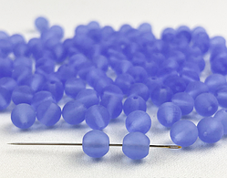 Preciosa намистина 30030 Sapphire matt (6 мм.) 10 г.